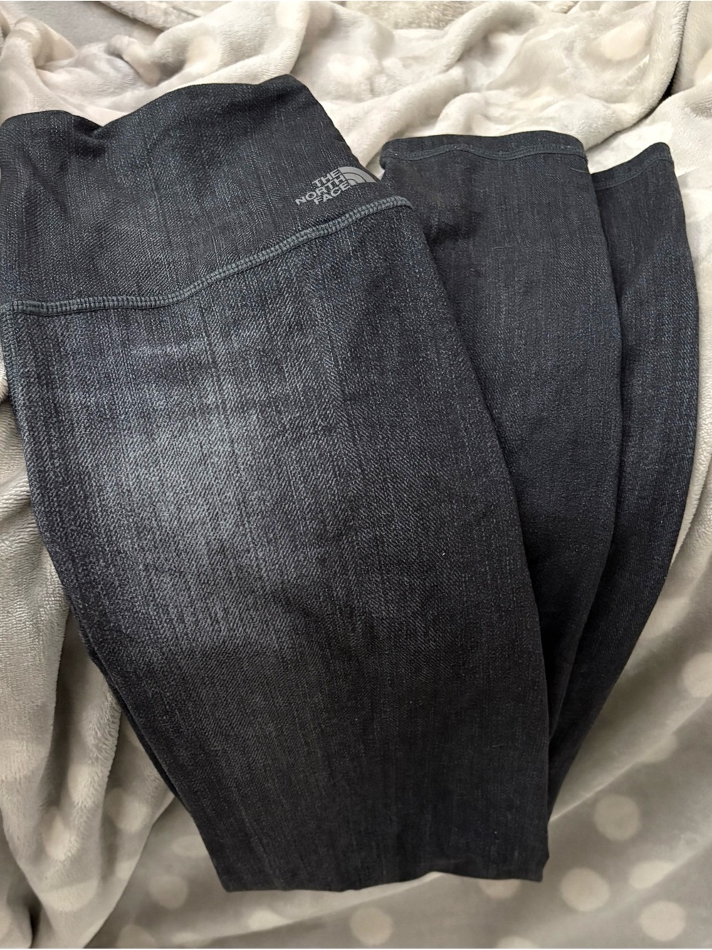 The North Face High Waist Denim Wash Leggings, Flash Dry Moisture Wicking, Small